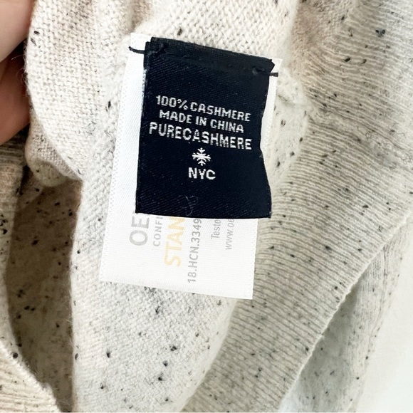 Pure Cashmere NYC x Cafe Leandra Unisex Crew Neck Sweater Fossil Size Small S - Picture 5 of 8